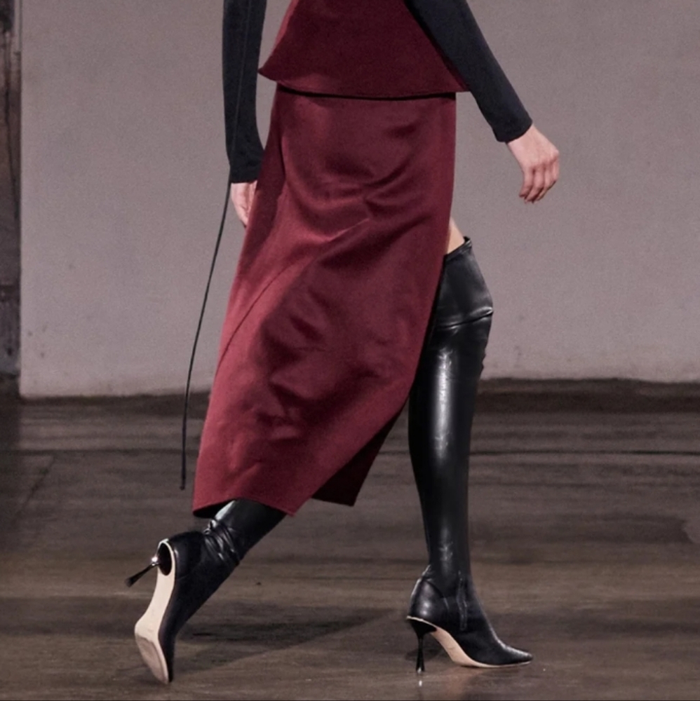 Studio Amelia Spire thigh high lamb skin boots - Picture 8 of 15